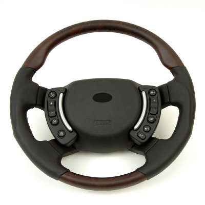 Walnut heated steering wheel for Range Rover L322 Vogue